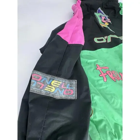 Vintage 80S/90S O’neill Futures Shock Jacket Small Pullover Quarter Zip/Snap - Picture 8 of 12